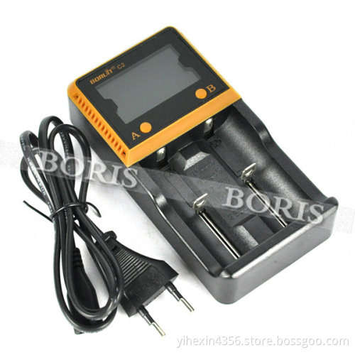 New model High Quality C2 Battery Double Charger With LCD For Different Battery